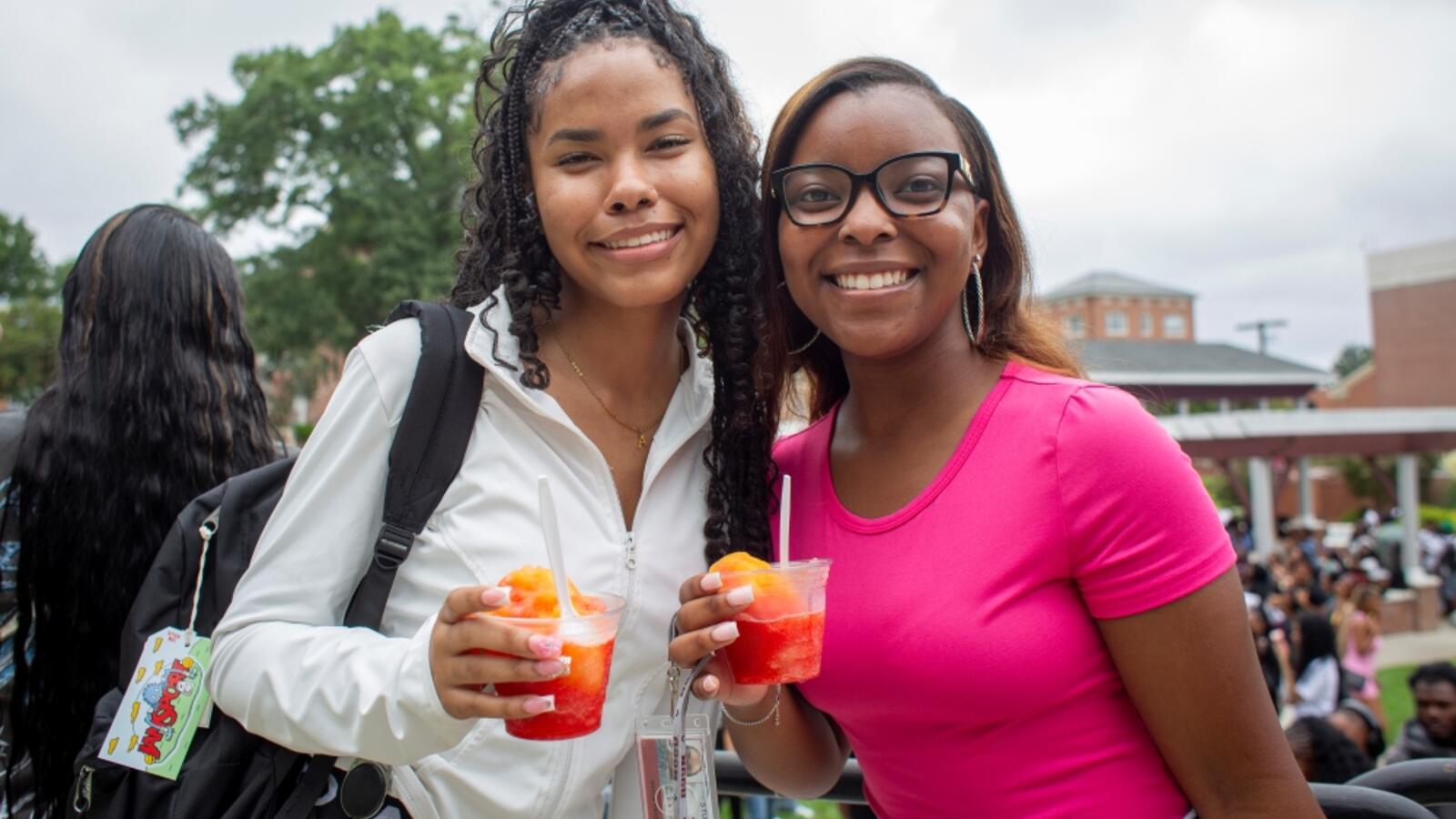 Students Eating Ice Cream