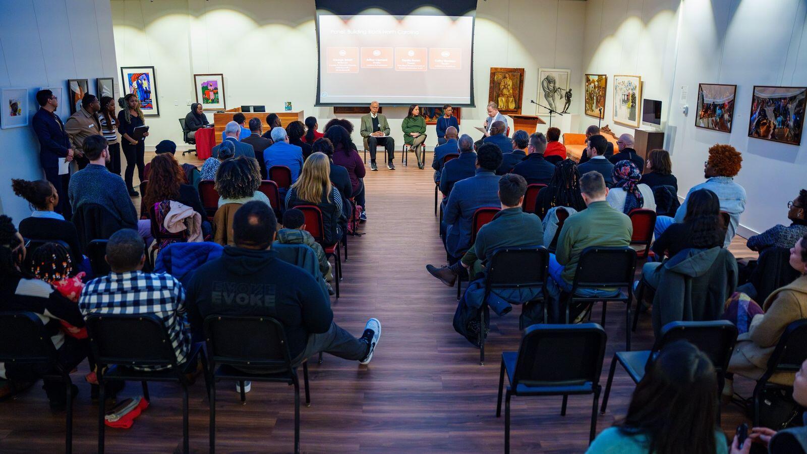 A full house for the inaugural Building Black North Carolina forum, February 23, 2026.