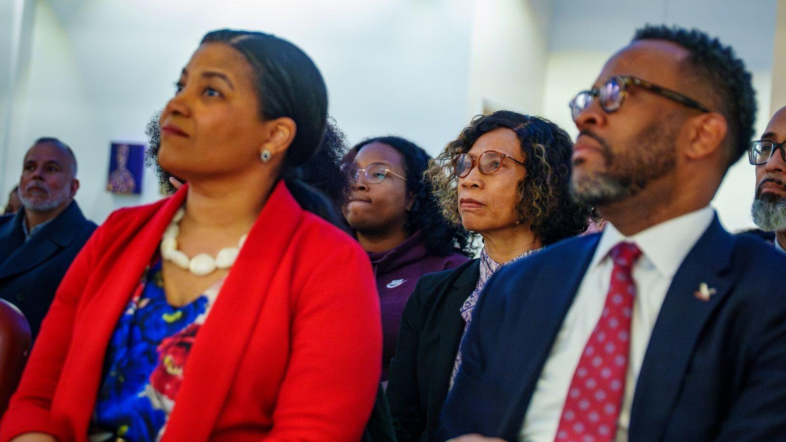 Guests listening during the panel discussion