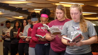 NCCU Students Reading