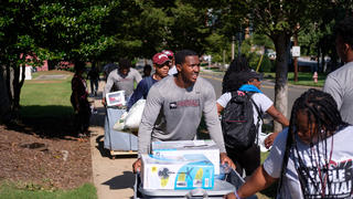 Students and Employees of NCCU moving in.