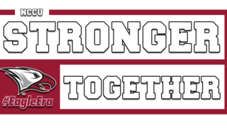 NCCU Athletics Stronger Together Logo