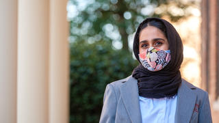 NCCU Student Outside