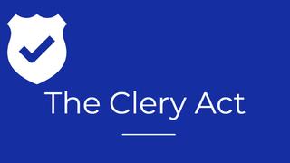 The Clery Act with shield logo