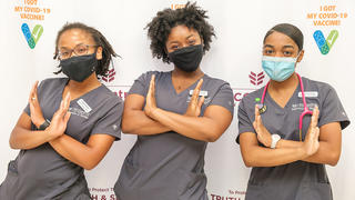 NCCU Eagles Wearing COVID Masks