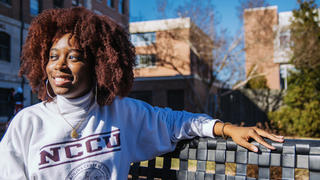 Student Sitting Outside