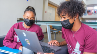 students on computer