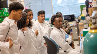 Students attending workshop