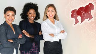 Female students standing