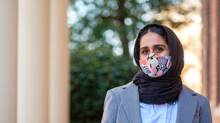 NCCU Student Outside