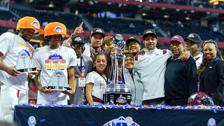 Trophy Group in stadium