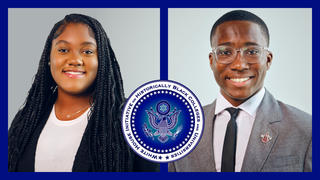 Taya Davis and Ezeji Nwanaji-Enwerem 