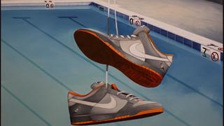 Charles Edward Williams, Pigeon Dunks, 30” x 40”, Oil on wood panel, 2012.