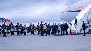 NCCU Sound Machine Greeting Japan's prime minister at RDU airport