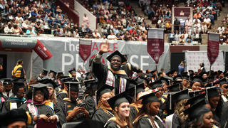 2024 Master's Degree Graduate Waving