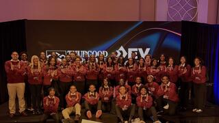 A group of NCCU Students at the 2025 DevCon Conference.