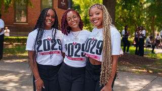 Young women who are a part of the class of 2029