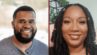 Head shots of NCCU online students Chadwick Franks and Jorden Addams