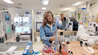 Nadia Attmore creates BioYarn, a sustainable fiber, for her new line "Blood, Sweat Tears."