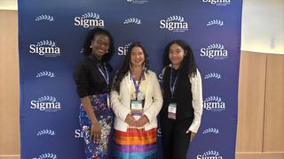 Nursing students Hailey Turner, Jazmine Locklear & Noa Leger