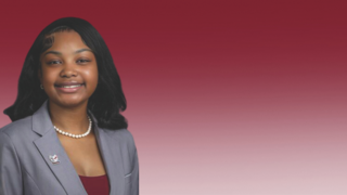 Sha'Lexus Sanders smiling