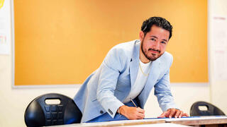 Zamir Vazquez sketching 
