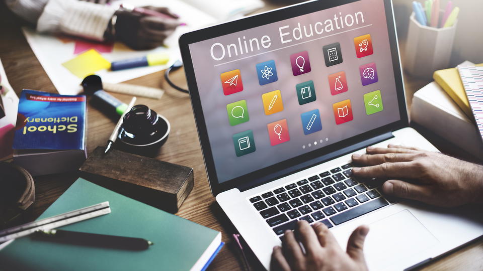 Image showing someone learning at a distance