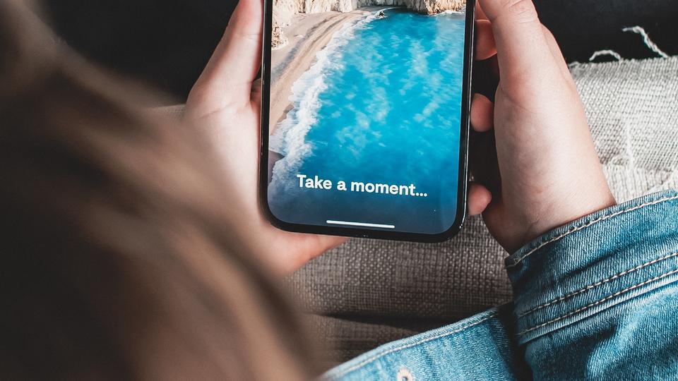 Person Using a Wellness App