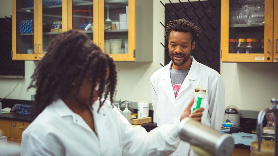 Students in a lab