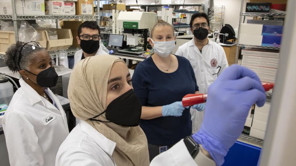 Student In A lab