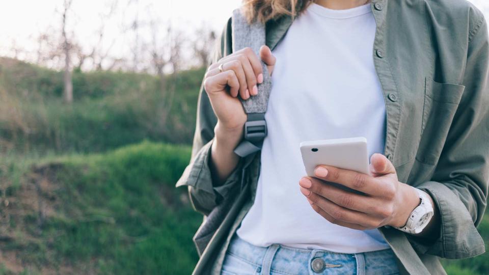 lady on a phone