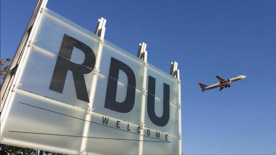 RDU Airport sign