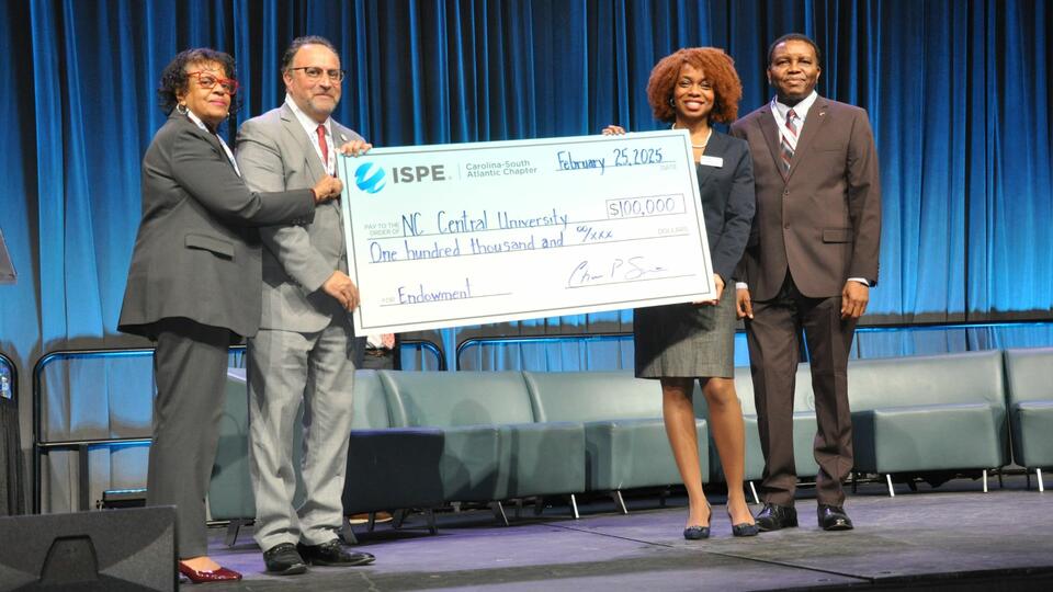 NCCU Receives $100,000 Endowment from ISPE-CaSa