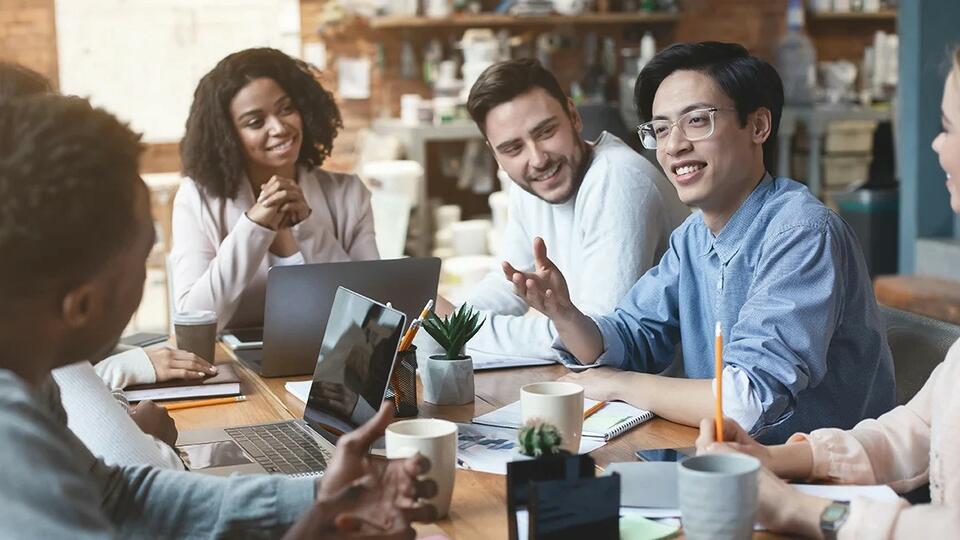 Young business people