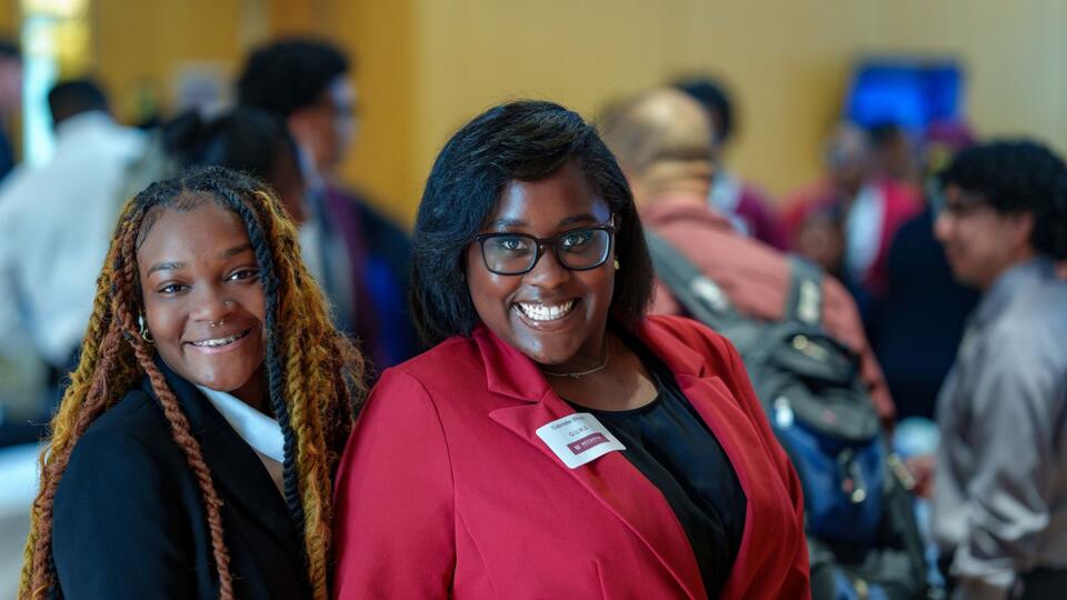 two African American NCCU graduate students