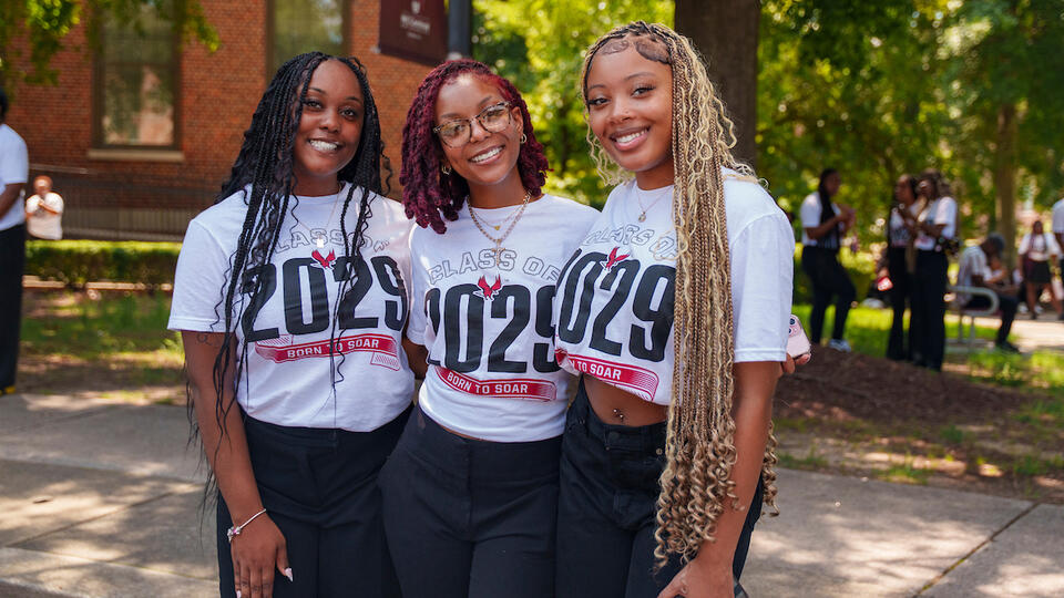 Young women who are a part of the class of 2029