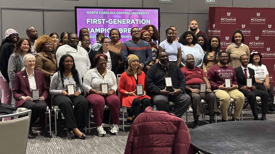 first gen team accepting award