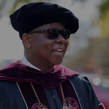 Chancellor Johnson O. Akinleye Smiling