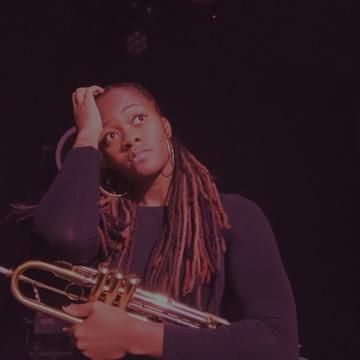Arnetta Johnson with saxophone