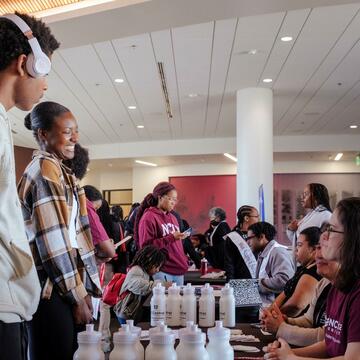 NCCU students located in the Student Center