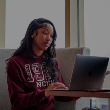 Lady on a laptop