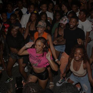 students dancing