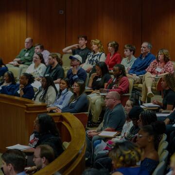 students in lecture hall