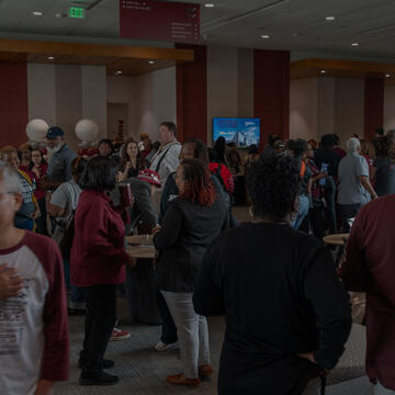 a group touring the School of Education